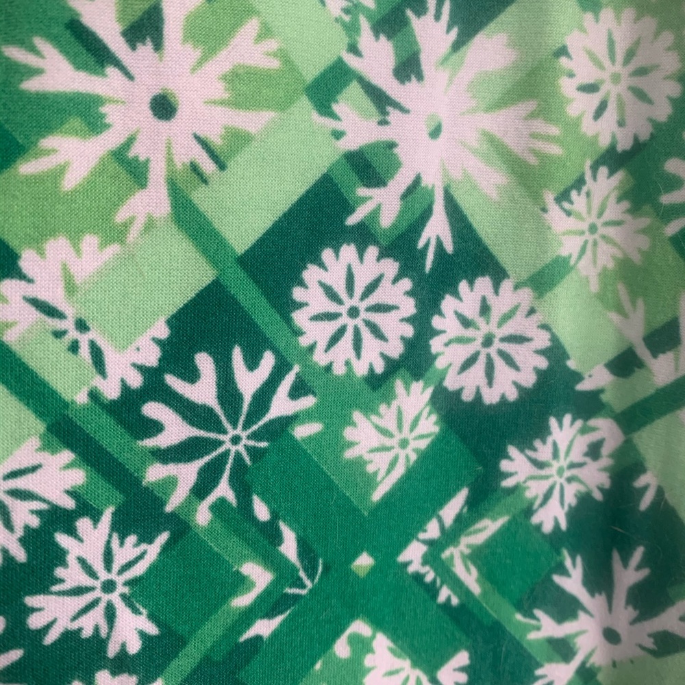 LuLaRoe Green Snowflake Leggings TC